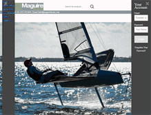 Tablet Screenshot of maguireboats.com